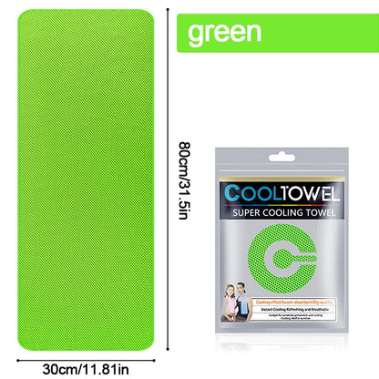 1/10Pcs Cooling Towel Instant Relief Microfiber Cool Towels Chilling Neck Wrap Ice Cold Rags Sports Fitness Camping Hiking